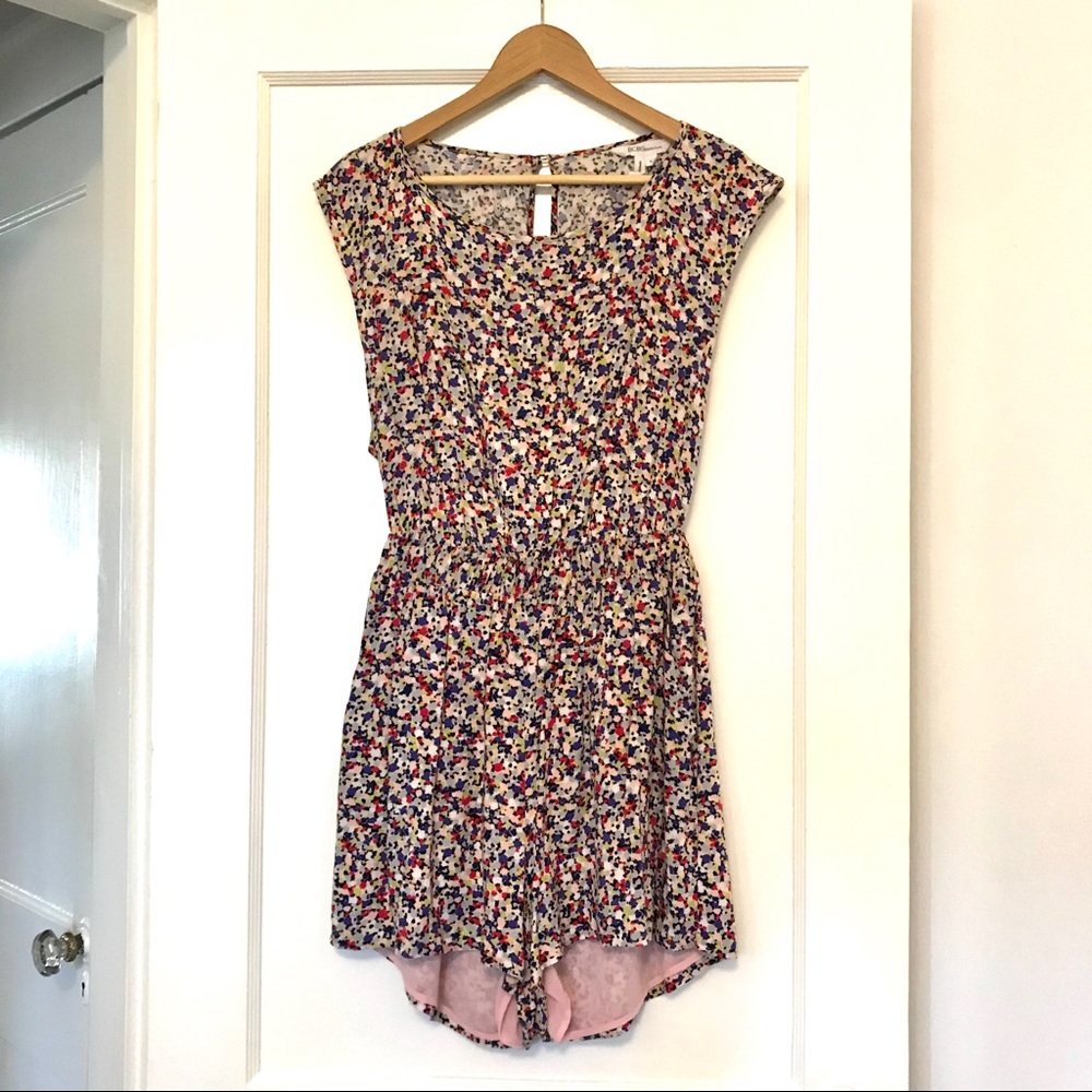 BCBGeneration Floral Jumpsuit Size M